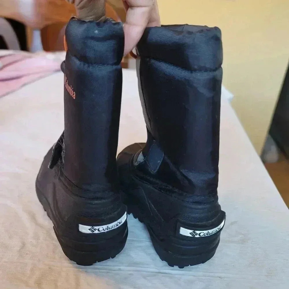 Columbia POWDERBUG YC1145-012 Boy Girl Unisex Toddler Size 6 Snow Boots Black - Picture 4 of 6